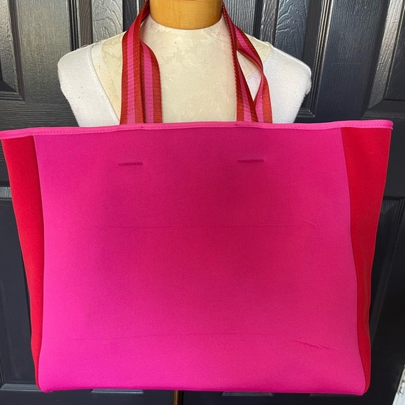 NWOT SummerSalt Beach Tote Pink Red - Picture 8 of 16